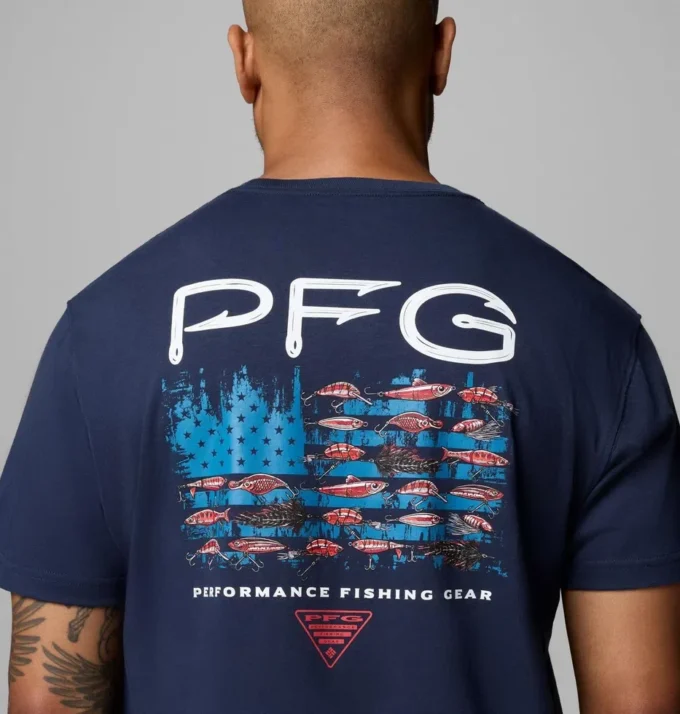 Herren Aprub Flag PFG Kurzarm-T-Shirt