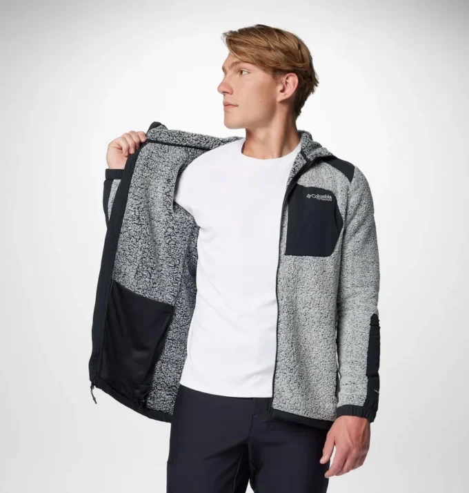 Herren Arctic Crest™ Sherpa Fleecejacke mit durchgehendem Reißverschluss