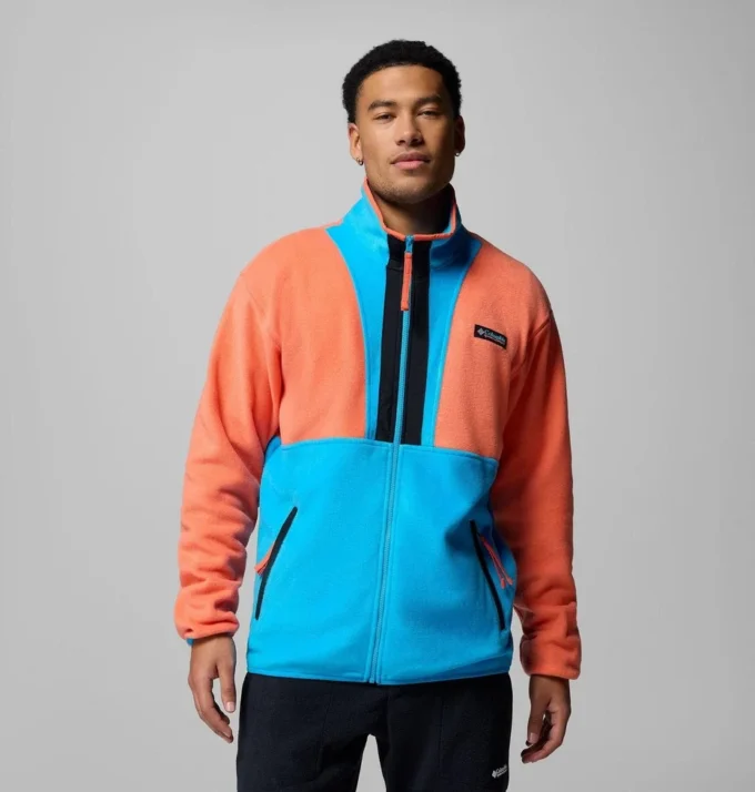 Herren Backbowl™ II Fleecejacke mit durchgehendem Reißverschluss