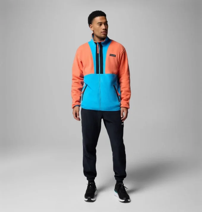 Herren Backbowl™ II Fleecejacke mit durchgehendem Reißverschluss