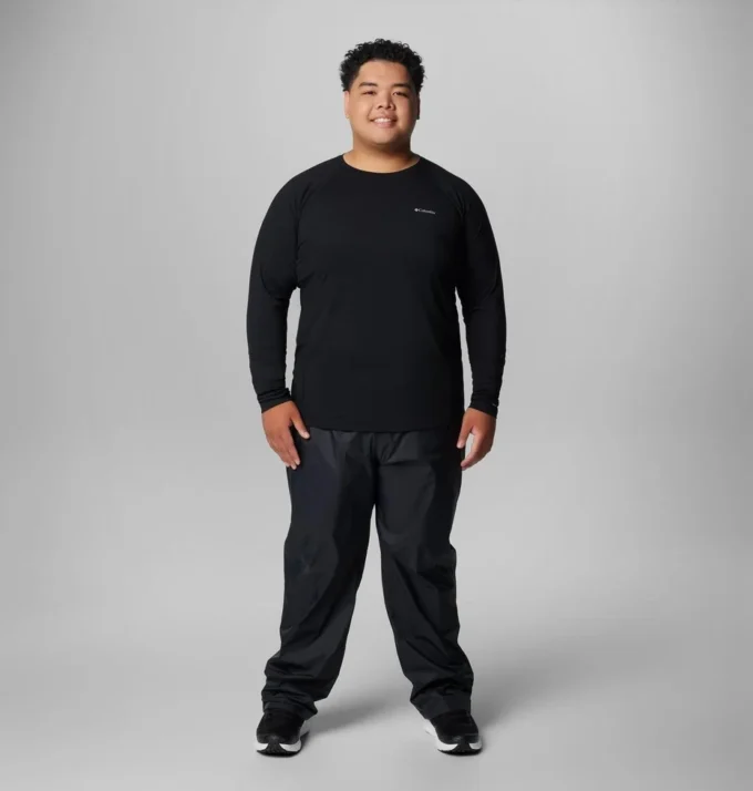 Herren-Baselayer-Shirt mit Rundhalsausschnitt und mittlerer Stärke – groß