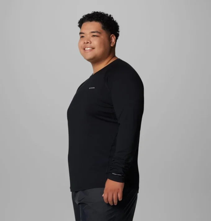 Herren-Baselayer-Shirt mit Rundhalsausschnitt und mittlerer Stärke – groß