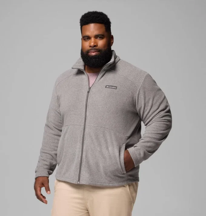 Herren Castle Dale™ Fleecejacke mit durchgehendem Reißverschluss – Big