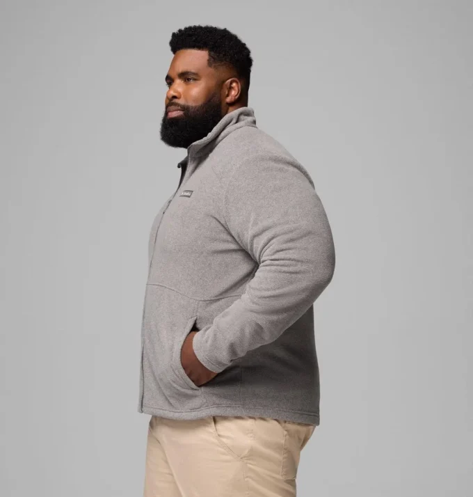 Herren Castle Dale™ Fleecejacke mit durchgehendem Reißverschluss – Big