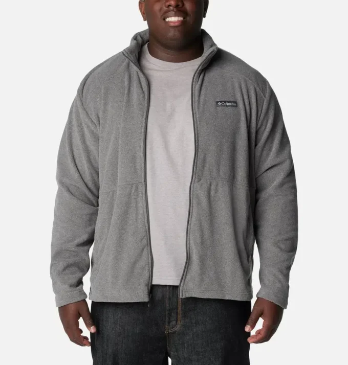 Herren Castle Dale™ Fleecejacke mit durchgehendem Reißverschluss – Big