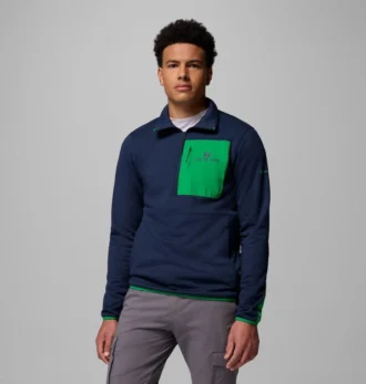 Herren-College-Jacke Columbia Hike™ mit halbem Reißverschluss – Notre Dame