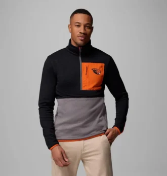 Herren-College-Jacke Columbia Hike™ mit halbem Reißverschluss – Oregon State