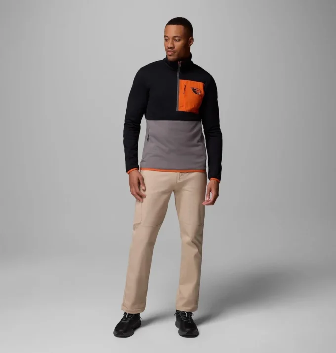 Herren-College-Jacke Columbia Hike™ mit halbem Reißverschluss – Oregon State