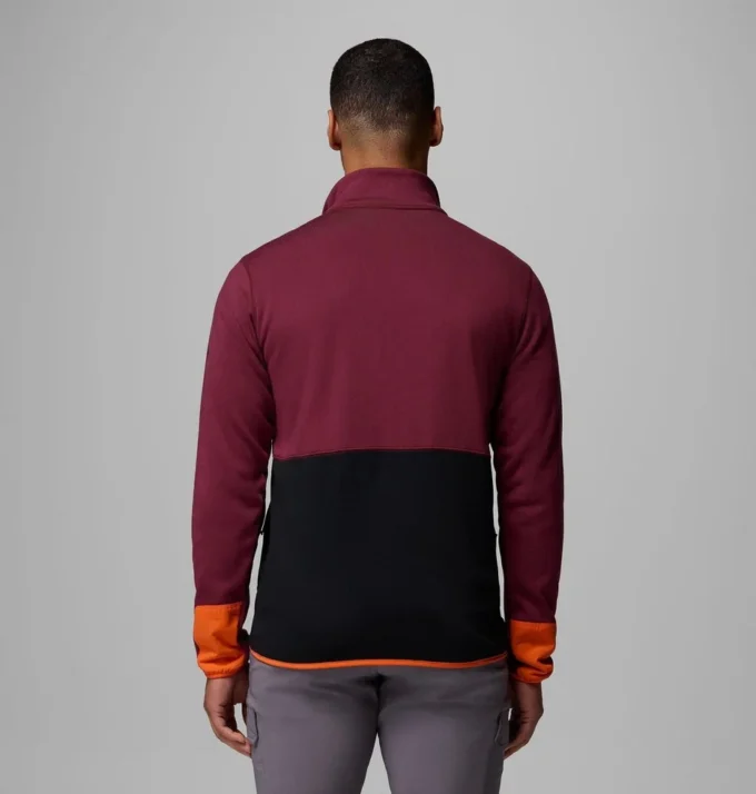 Herren-College-Jacke Columbia Hike™ mit halbem Reißverschluss – Virginia Tech