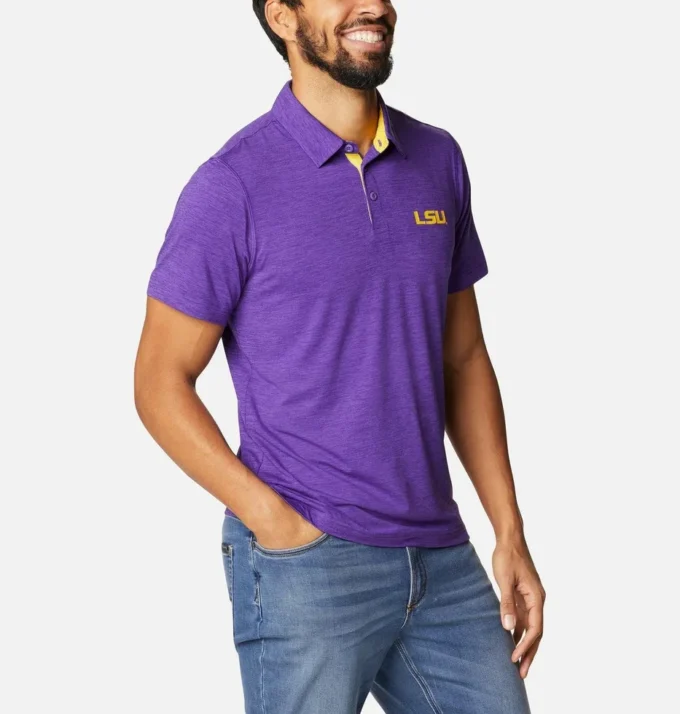 Herren-College-Tech-Trail™-Polohemd – LSU