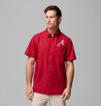 Herren-Collegehemd PFG Slack Tide™ Camp Shirt – Alabama