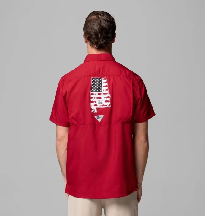 Herren-Collegehemd PFG Slack Tide™ Camp Shirt – Alabama