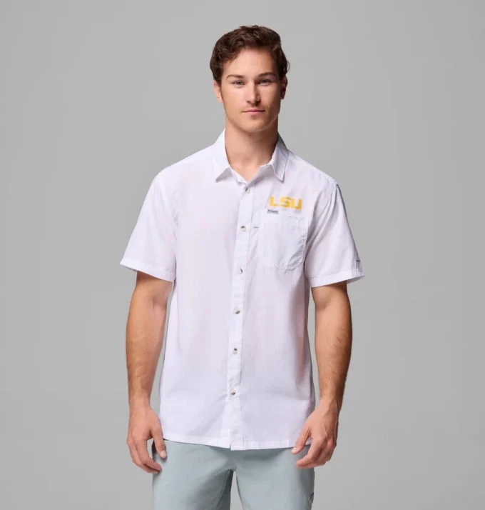 Herren-Collegehemd PFG Slack Tide™ Camp Shirt – LSU