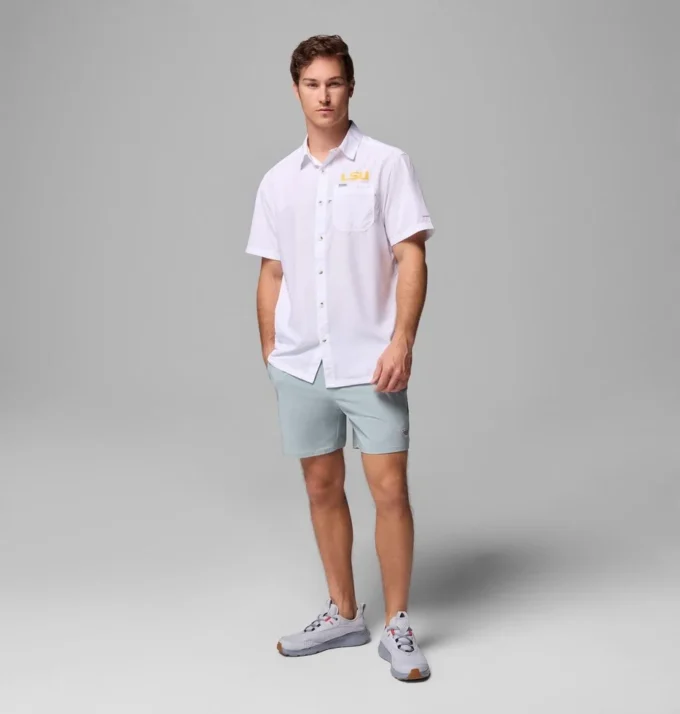 Herren-Collegehemd PFG Slack Tide™ Camp Shirt – LSU