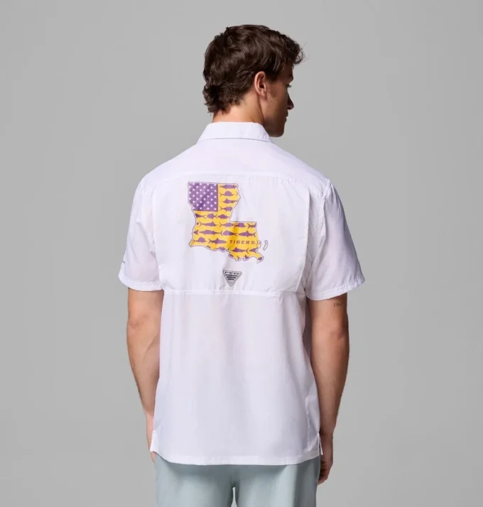 Herren-Collegehemd PFG Slack Tide™ Camp Shirt – LSU