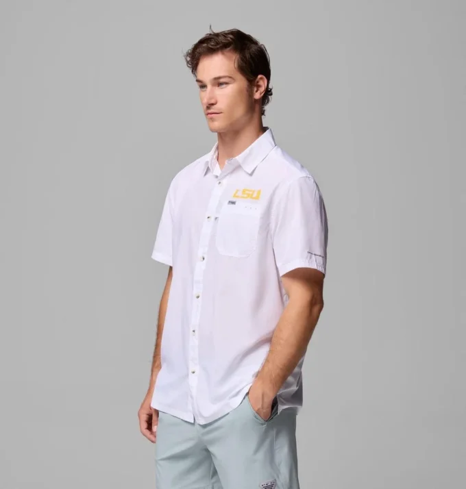 Herren-Collegehemd PFG Slack Tide™ Camp Shirt – LSU