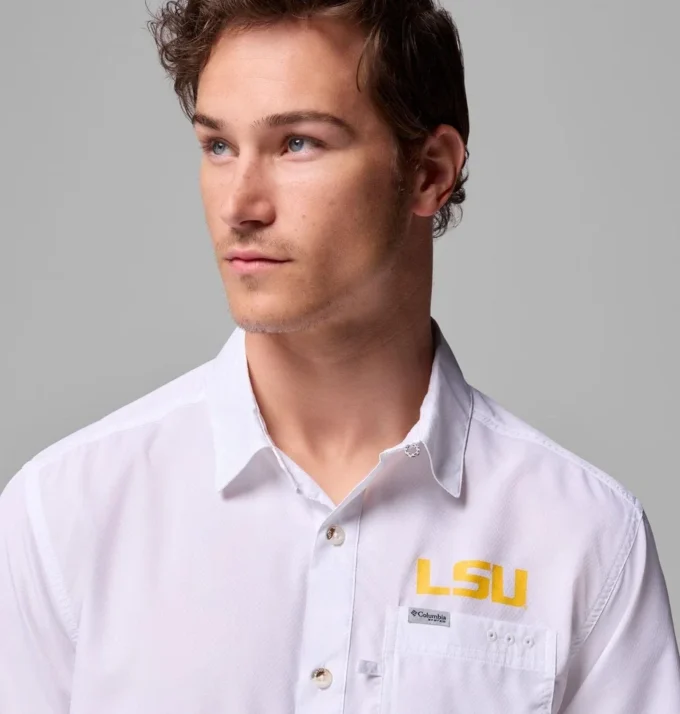 Herren-Collegehemd PFG Slack Tide™ Camp Shirt – LSU