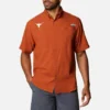 Herren-Collegehemd PFG Tamiami™ mit kurzen Ärmeln – groß – Texas