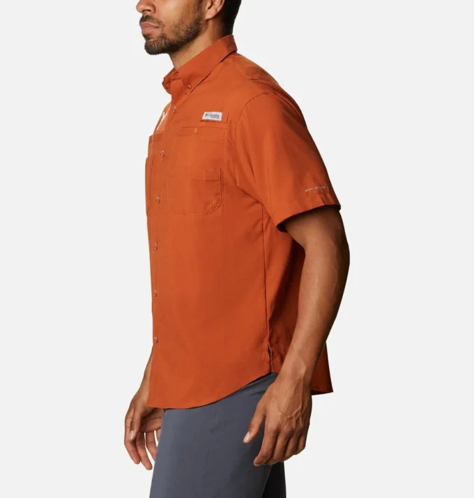 Herren-Collegehemd PFG Tamiami™ mit kurzen Ärmeln – groß – Texas