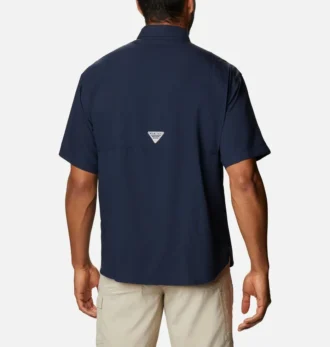 Herren-Collegehemd PFG Tamiami™ mit kurzen Ärmeln – West Virginia