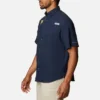 Herren-Collegehemd PFG Tamiami™ mit kurzen Ärmeln – West Virginia Herren-Collegehemd PFG Tamiami™ mit kurzen Ärmeln – West Virginia