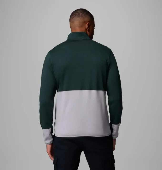 Herren-Collegejacke Columbia Hike™ mit halbem Reißverschluss – Michigan State