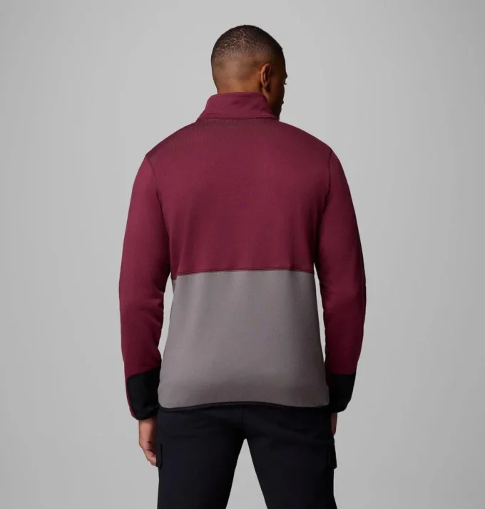 Herren-Collegejacke Columbia Hike™ mit halbem Reißverschluss – Texas A&M