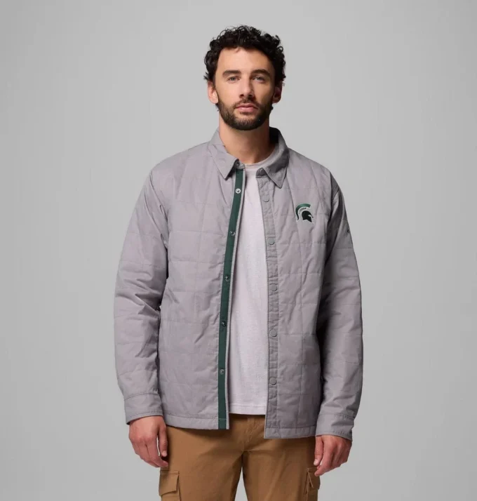 Herren Collegiate Campus Roam™ Steppjacke – Michigan State