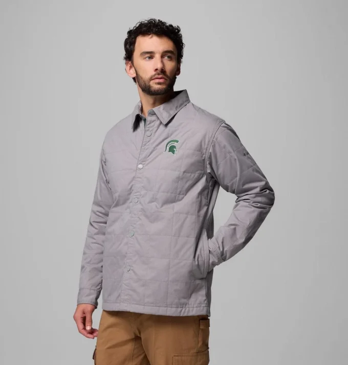 Herren Collegiate Campus Roam™ Steppjacke – Michigan State