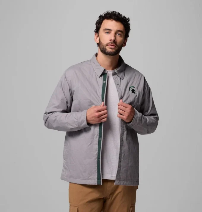 Herren Collegiate Campus Roam™ Steppjacke – Michigan State