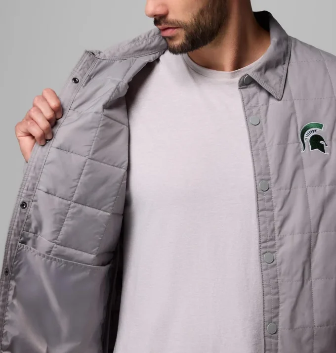 Herren Collegiate Campus Roam™ Steppjacke – Michigan State