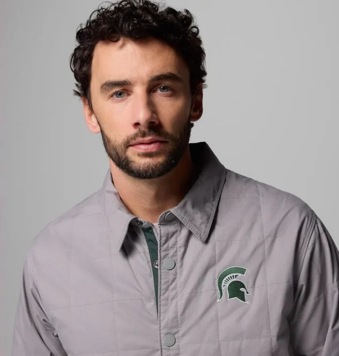 Herren Collegiate Campus Roam™ Steppjacke – Michigan State
