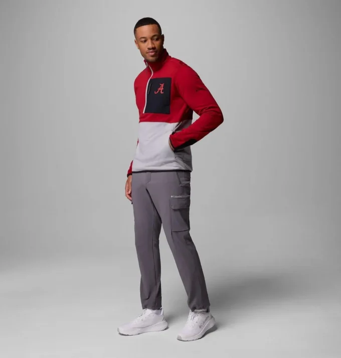 Herren Collegiate Columbia Hike™ Half Zip Jacke – Alabama