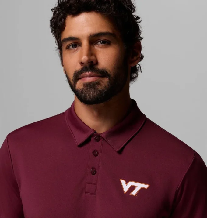 Herren Collegiate Fair Catch™ Polohemd – Virginia Tech
