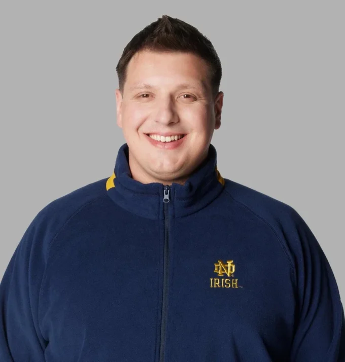 Herren Collegiate Flanker™ IV Fleecejacke – Big – Notre Dame