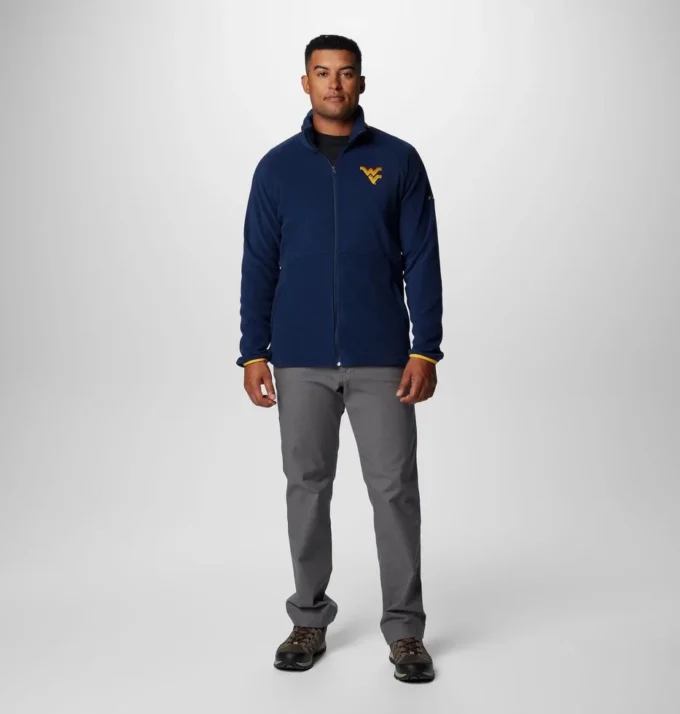 Herren Collegiate Flanker™ IV Fleecejacke – West Virginia – Lang