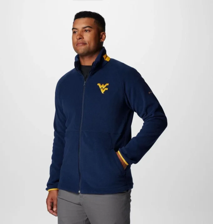 Herren Collegiate Flanker™ IV Fleecejacke – West Virginia – Lang