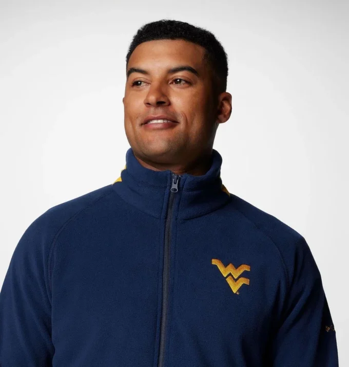 Herren Collegiate Flanker™ IV Fleecejacke – West Virginia – Lang