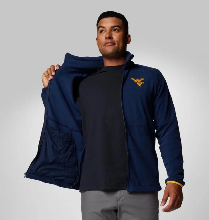Herren Collegiate Flanker™ IV Fleecejacke – West Virginia – Lang