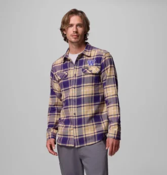 Herren Collegiate Flare Gun™ Flanellhemd mit langen Ärmeln – Washington