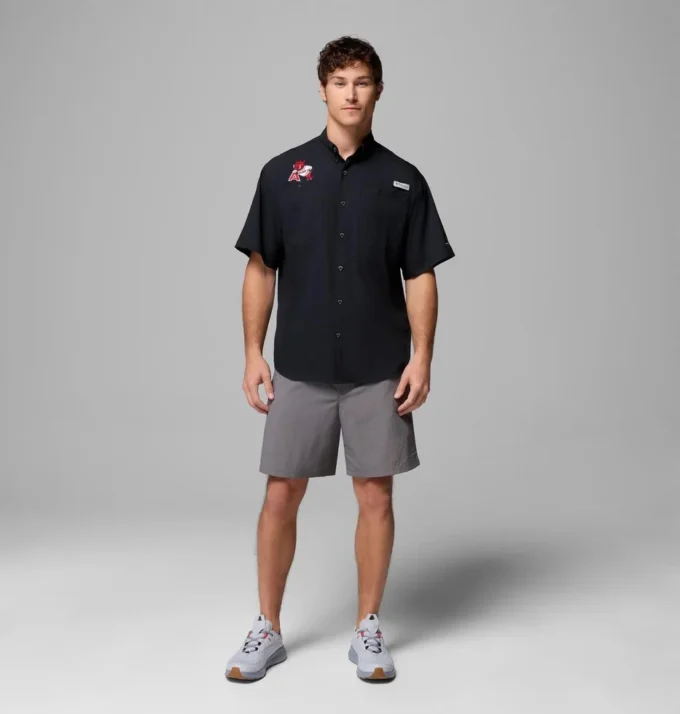Herren Collegiate PFG Tamiami™ Kurzarmhemd – Arkansas