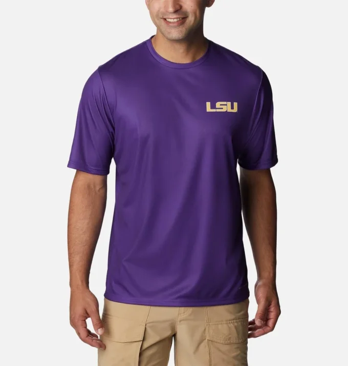 Herren Collegiate PFG Terminal Tackle™ Kurzarmhemd – LSU Herren Collegiate PFG Terminal Tackle™ Kurzarmhemd – LSU