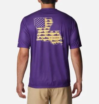 Herren Collegiate PFG Terminal Tackle™ Kurzarmhemd – LSU