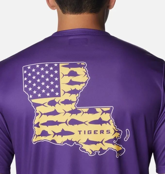 Herren Collegiate PFG Terminal Tackle™ Kurzarmhemd – LSU Herren Collegiate PFG Terminal Tackle™ Kurzarmhemd – LSU