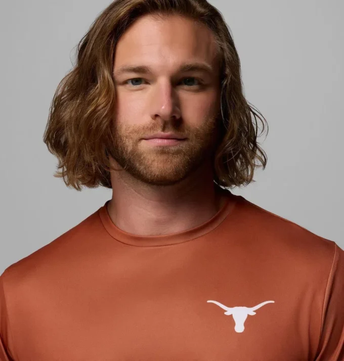 Herren Collegiate PFG Terminal Tackle™ Kurzarmhemd – Texas
