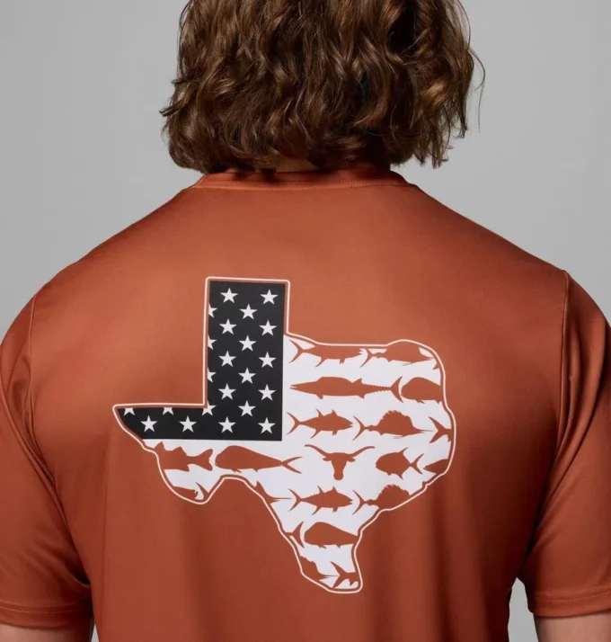Herren Collegiate PFG Terminal Tackle™ Kurzarmhemd – Texas