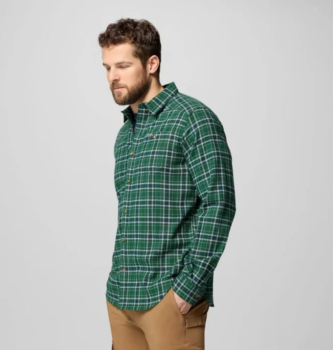 Herren Cornell Woods™ Flanellhemd mit langen Ärmeln