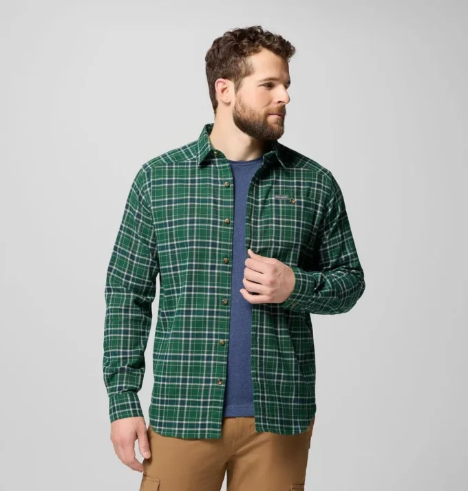 Herren Cornell Woods™ Flanellhemd mit langen Ärmeln