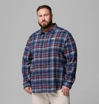 Herren Cornell Woods™ Flanellhemd mit langen Ärmeln – groß