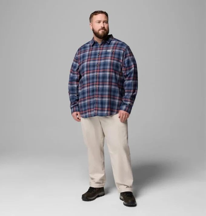 Herren Cornell Woods™ Flanellhemd mit langen Ärmeln – groß